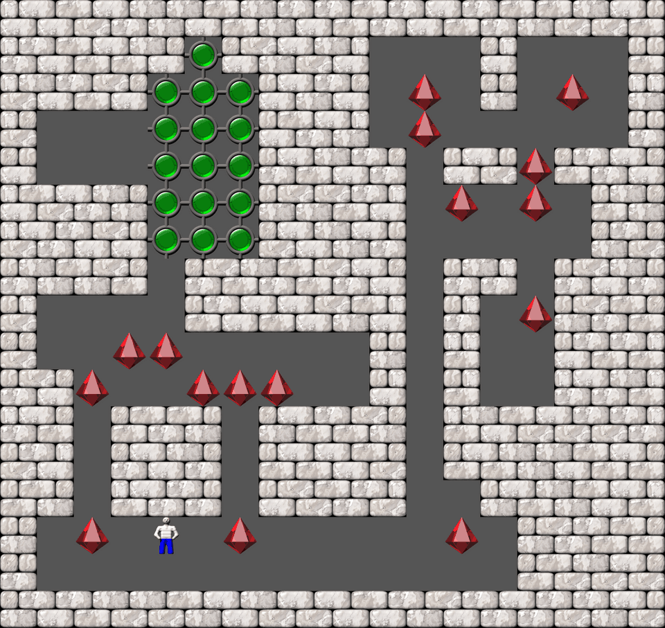 Sokoban Bugs550 collection level 117